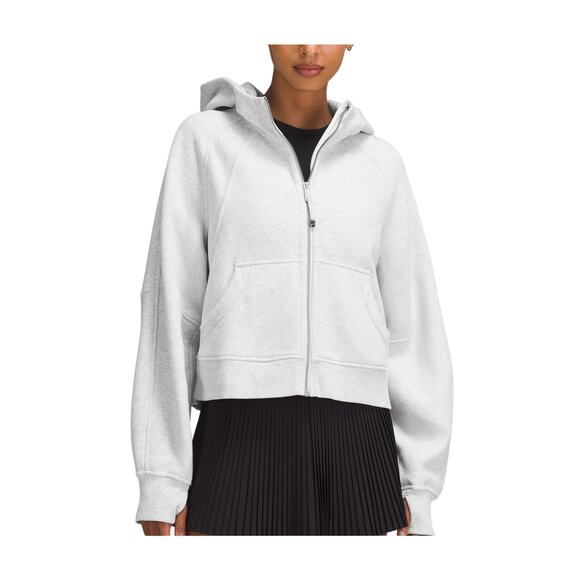 Lululemon 'Scuba' Grey Cashmere Oversized Full-Zip Hoodie Size M/L - Picture 1 of 4
